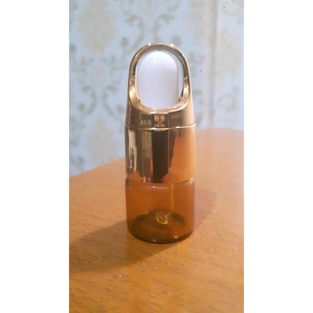BOTOL KACA 3 ML COKLAT TIPIS PIPET GOLD RANJANG