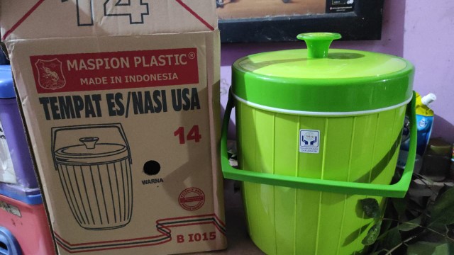 Termos Nasi / Es Rice Bucket Usa Maspion 14 (isi Kurang Lebih 9,2 Liter, Wajib Baca Deskripsi)