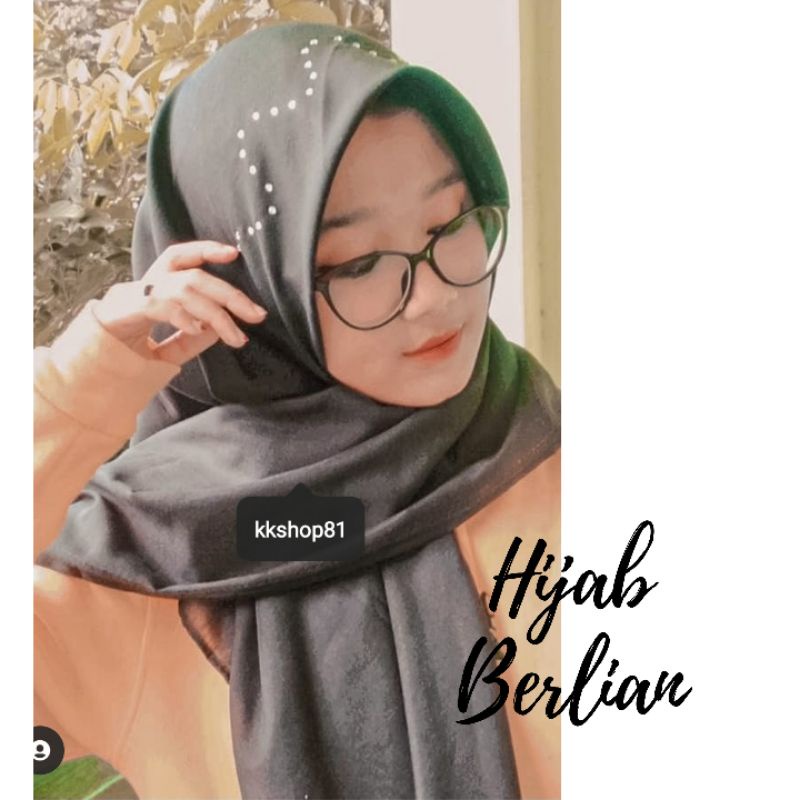Hijab Berlian | Hijab segiempat Mutiara | Hijab Voal Mutiara