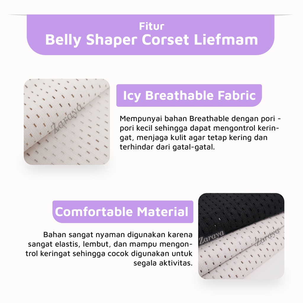 Belly Shaper Corset Liefmam (Zaraya) - Korset Peramping / Korset Pelangsing Anti Gerah