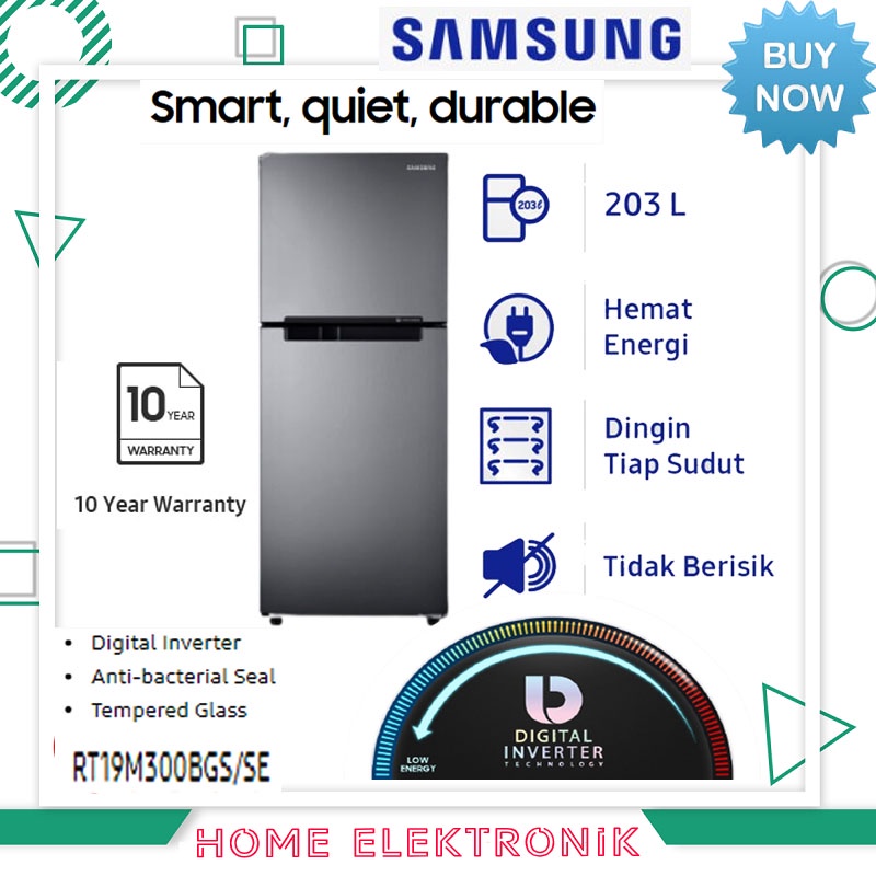 KULKAS SAMSUNG RT-19 M300 BGS-2 PINTU 203-LITER