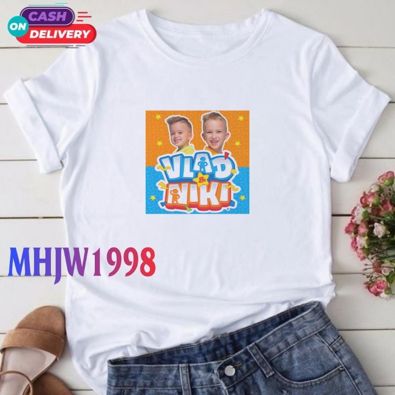 kaos anak vlad&niki/baju anak vlad&niki/t shirt anak vlad&niki