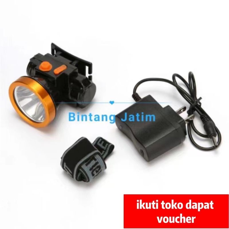 senter kepala 35w/ head lamp/ terang/anti air hujan