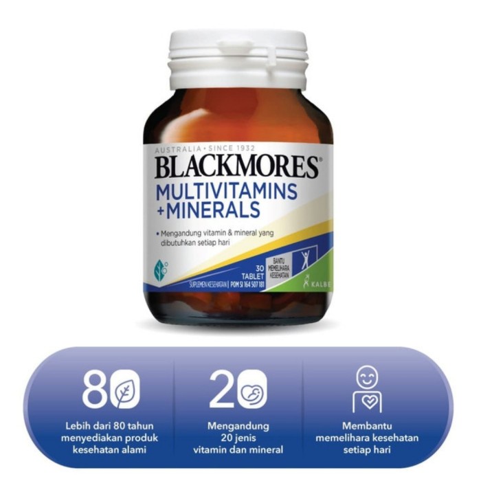 PROMO Blackmores Multivitamin + Minerals isi 30 Tablet / Blackmores