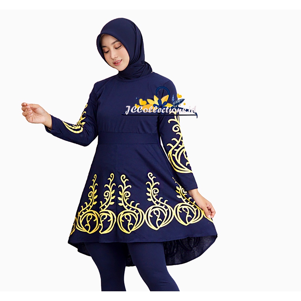 Stelan Tunik Dan Celana Panjang Muslim Wanita Afssanah - JCCollections