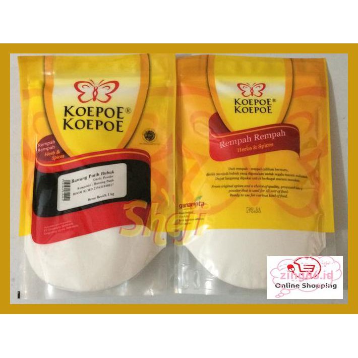 

4R6Ey46- Koepoe Koepoe Bawang Putih Bubuk / Garlic Powder 1Kg / Garlic Powder R7Eye59-