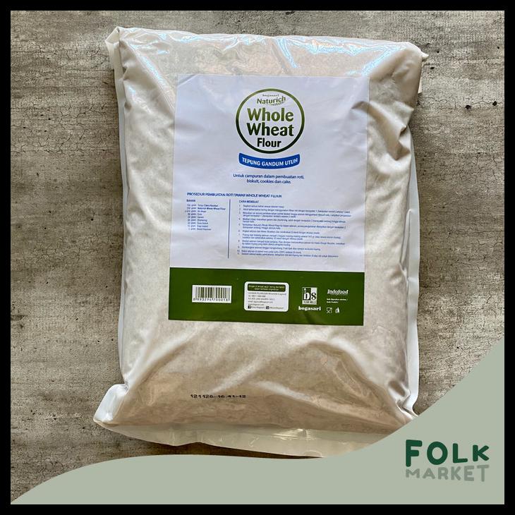 

TERBARUU!! BOGASARI NATURICH Whole Wheat Flour / Tepung Gandum Utuh 5 kg SALE