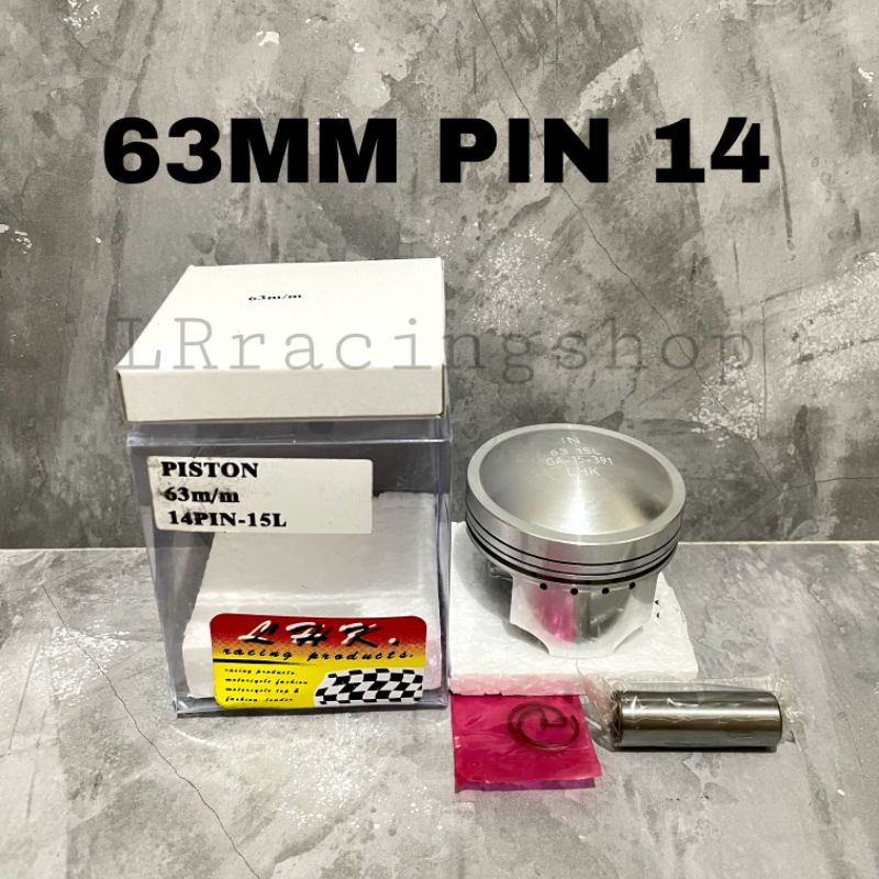 Piston LHK 63 63mm pin pen 14 set ring piston seher LHK thailand