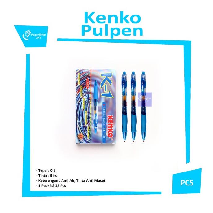 

PROMO KENKO PULPEN / Retractable GEL PEN 0,5mm K-1 [ LUSIN ]/PULPEN GEL/PULPEN LUCU/PULPEN 1 PACK/PENSIL WARNA/PENSIL 2B/PENGHAPUS JOYKO/PENGHAPUS LUCU/RAUTAN PENSIL PUTAR/RAUTAN ELEKTRIK/SPIDOL WARNA/SPIDOL PERMANEN/SPIDOL WHITEBOARD/CORRECTION TAPE