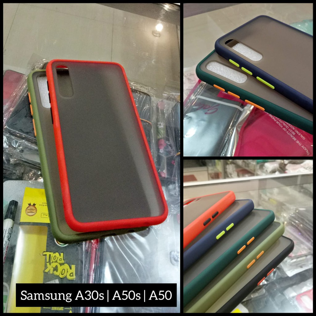 Acrylic Case Dove Samsung A50 A30s A50s Fuze Akrilik Macaron Bumper Matte Frosted Hits 2020