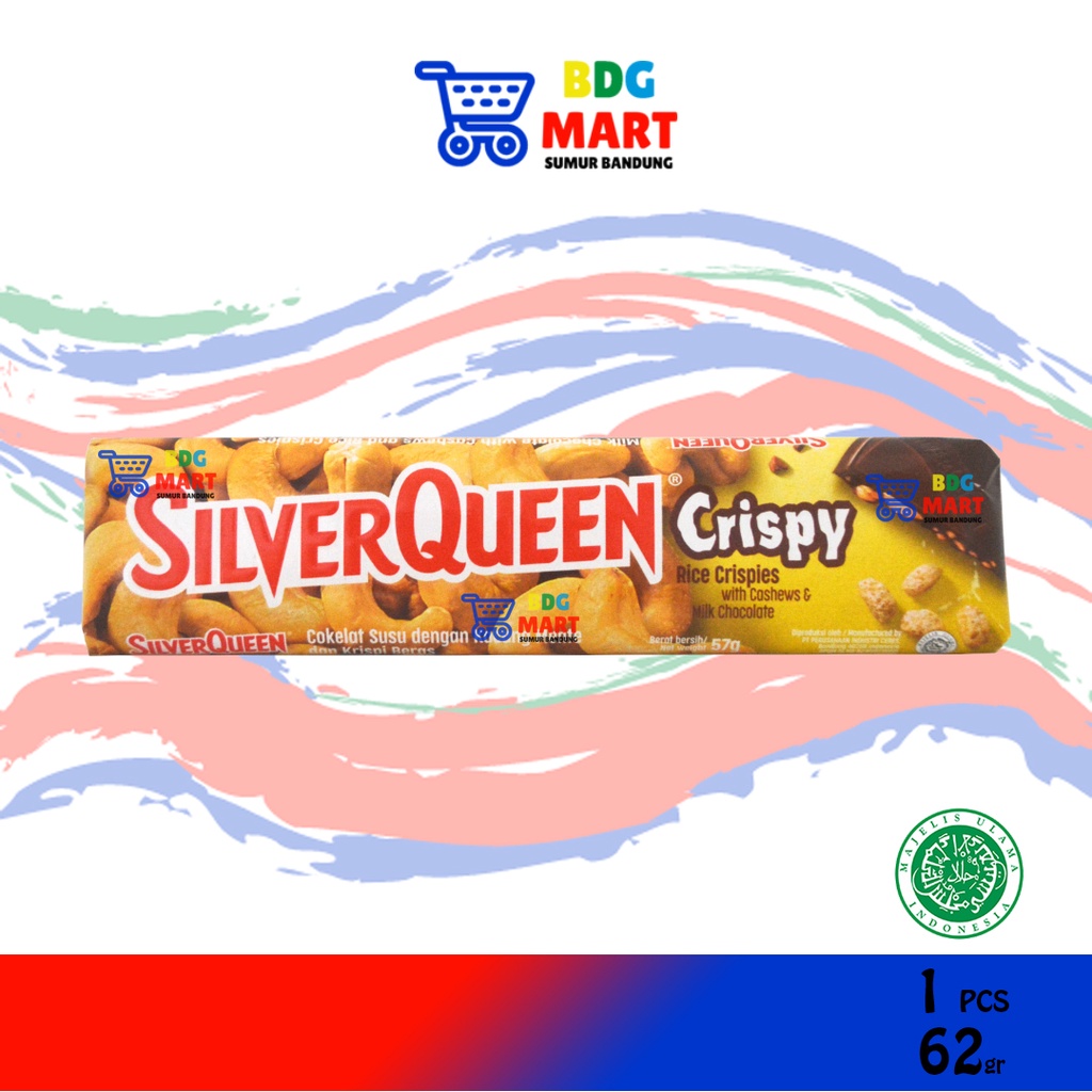 

SilverQueen Crispy With Milk Chocolate Cokelat Susu Dengan Kacang Mente dan Krispi Halal MUI - 60gr