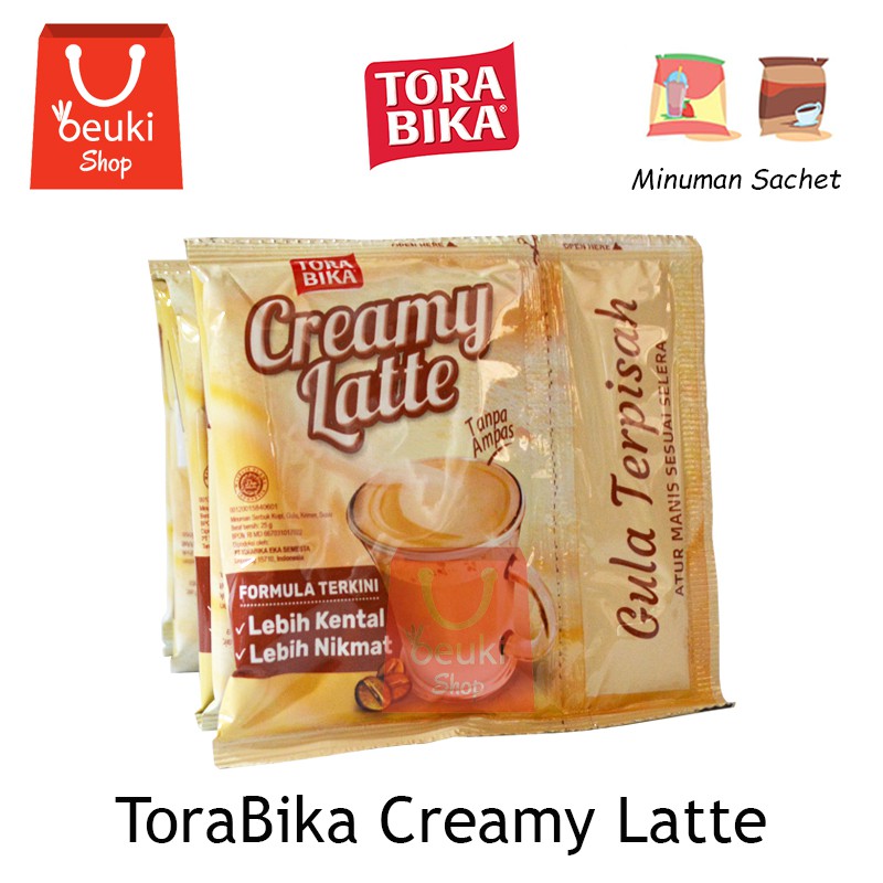 

Torabika Creamy Latte Kopi Sehat Gula Terpisah Creamy 10pcs x 25gr