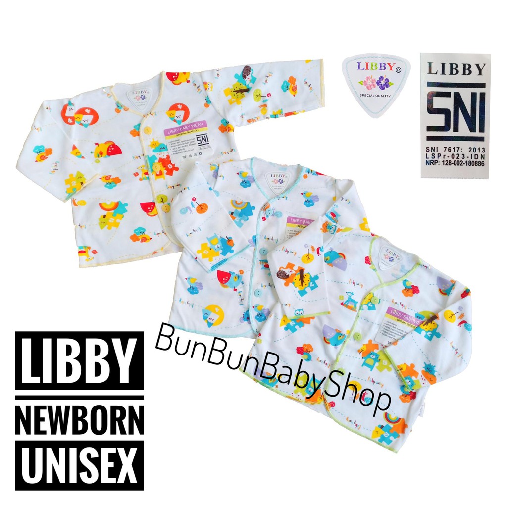 LIBBY Baju Bayi Baru Lahir Perlengkapan Baju Atasan LIBBY Baju Bayi Baru Lahir Perlengkapan Baju Atasan
