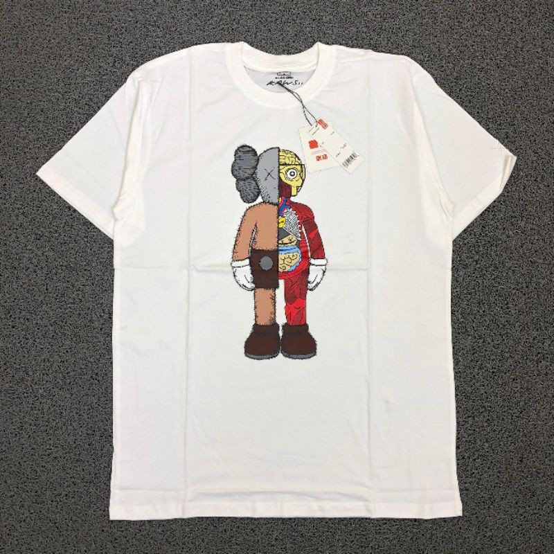 Kaos Baju Tshirt Uniqlo X Kaws Anatomy Edition - Complete Tag + Free Sticker-4