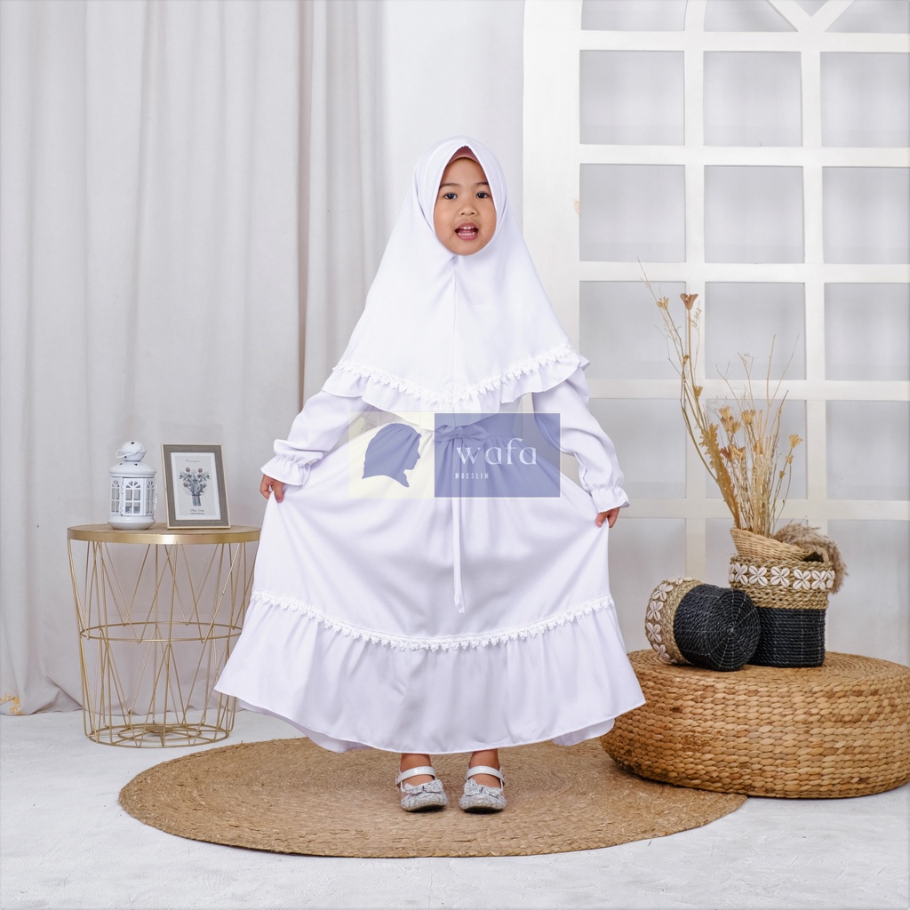 ARSYLA Kids Gamis Anak Terbaru 2022 Modern Gamis Anak Modern Baju Muslim Anak Gamis Syari Set Khimar