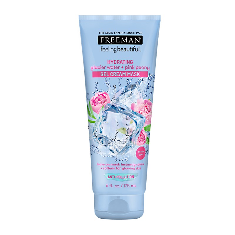 Freeman Hydrating Glacier Water + Pink Peony Gel Cream Mask 175ml