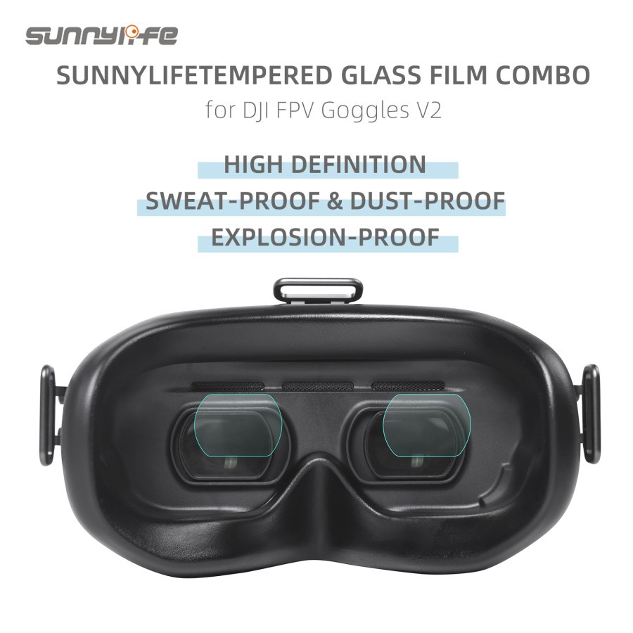 Sunnylife HD Tempered Glass Film Lens Protector For DJI FPV Googles V2