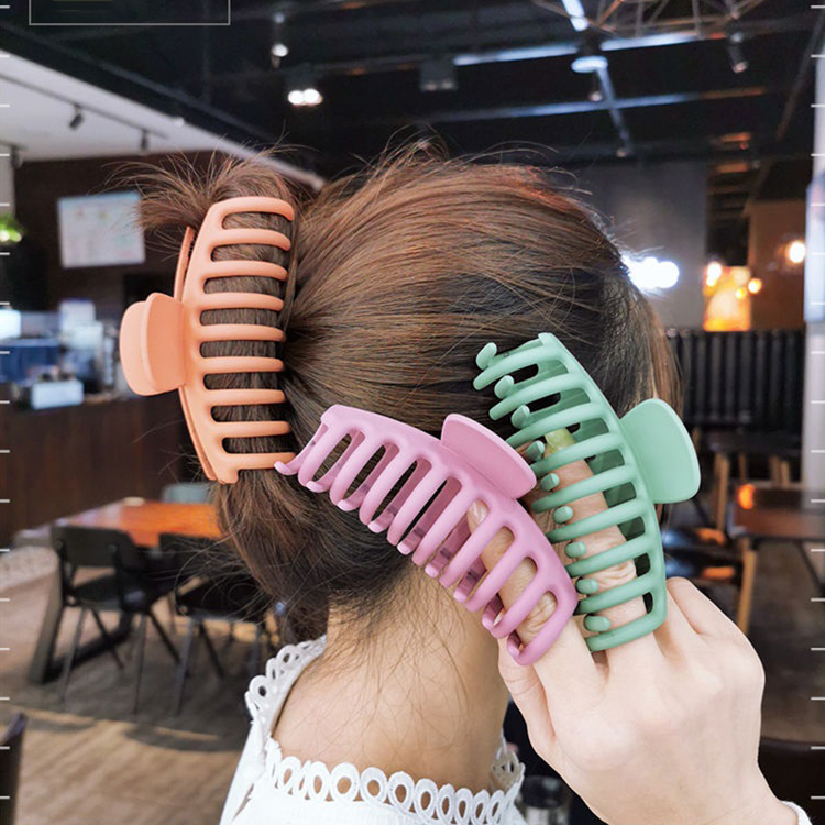Jepit Rambut Model Cakar Transparan Warna Permen Gaya Retro Korea Untuk Hiasan Kepala