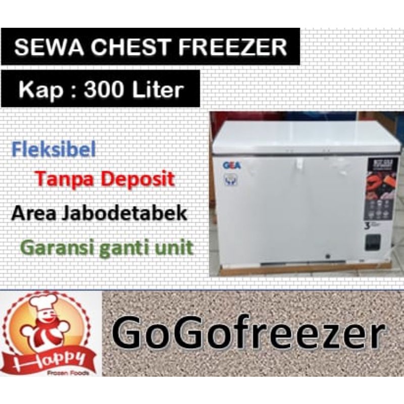 Sewa freezer 300 liter untuk 3 bulan PLUS FREE 1 Bulan