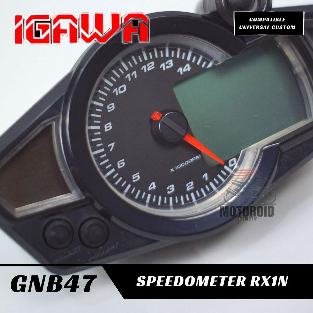 SPEEDOMETER IGAWA Custom Universal semua motor Supra Rx King Mx dll RX1N Spido RX 1 Digital