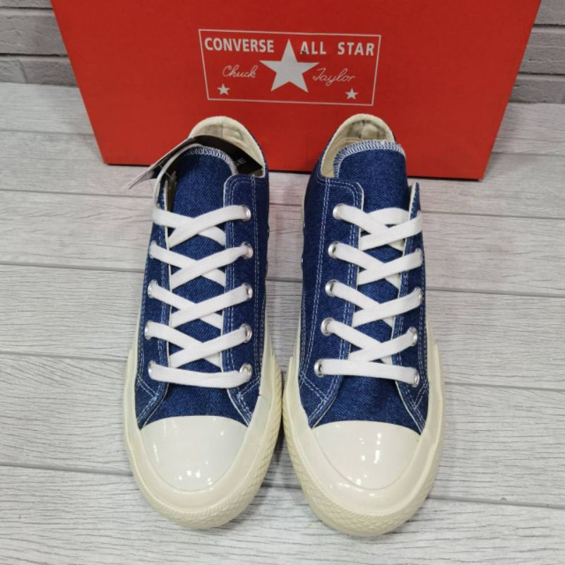 SEPATU SNEAKERS CONVERCE ALL-STAR CHUCK TAILOR 70S DENIM LOW SIZE 36-40