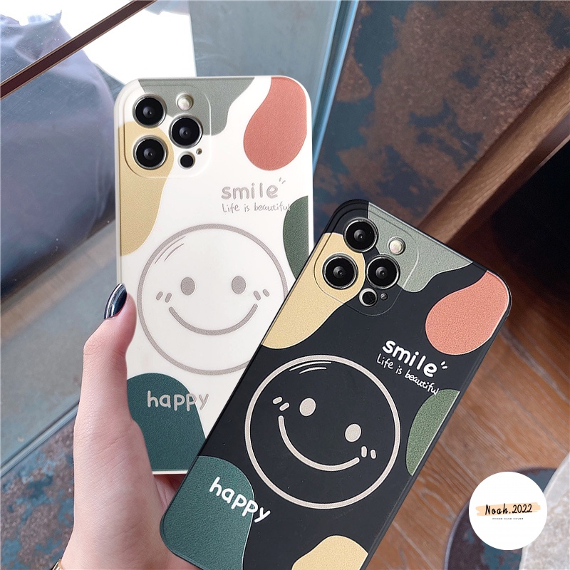 Casing Softcase TPU Redmi 10 9T 9C NFC Note 10 Pro MAX 10Pro Plus 10s 8 9 9A Mi Poco X3 NFC Poco X3 Pro Motif Smiley Face