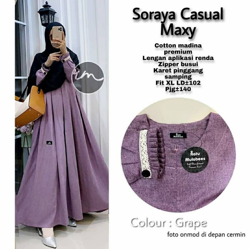 GAMIS REMAJA SORAYA MAXY ORI BRAND RATU