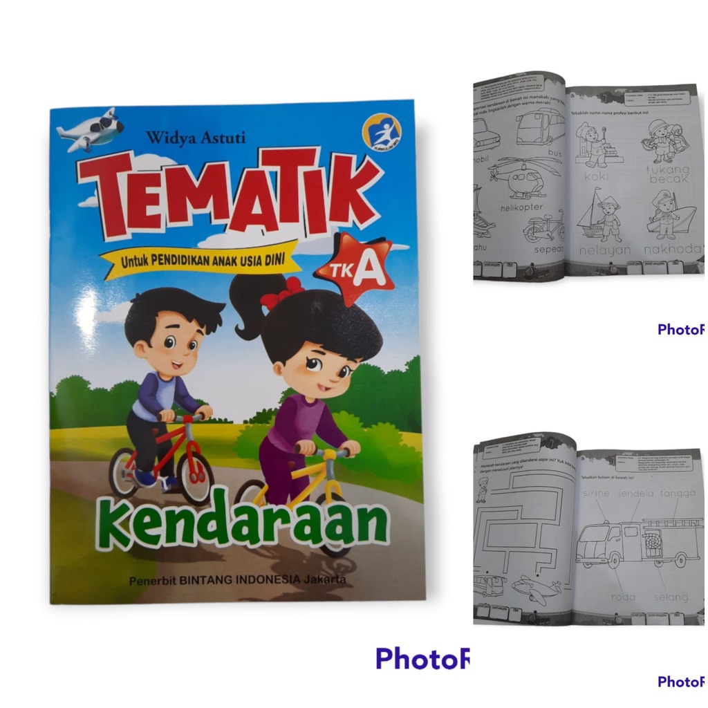 Paket isi 8 Buku Tematik TK A Kurikulum 2013 Bintang Indonesia - TBS