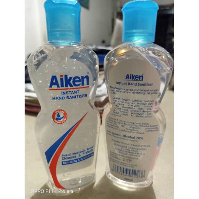 AIKEN Instan Hand Sanitizer 200ml Anti Bakteri BPOM