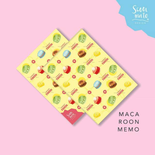 

Buku Memo Kecil Polos Macaron - Sweet Tooth