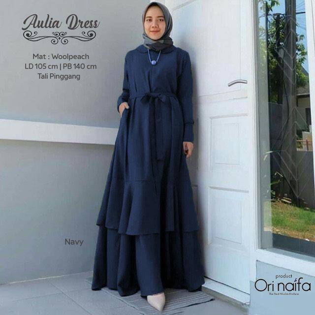 Gamis Syar'i Aulia Dress "Tali pinggang"