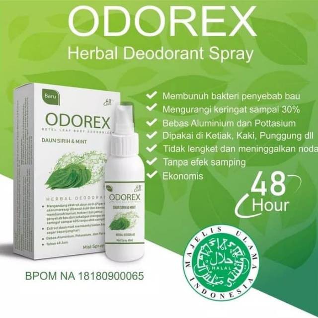 ODOREX HALAL Penghilang Bau Badan Ampuh Obat bau kaki, obat bau ketek/ketiak