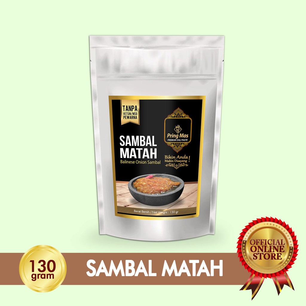 

Pring Mas Sambal / sambel Matah 130 gram - Halal MUI
