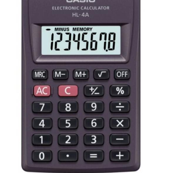 

✅ CASIO HL-4A - Kalkulator Saku / Pocket Calculator