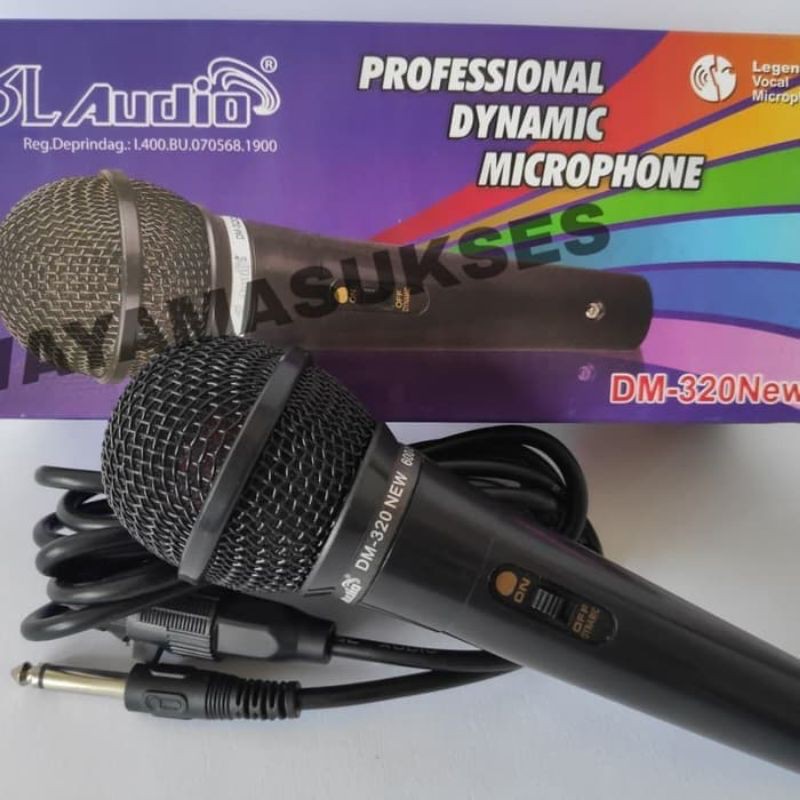 Rp30.000Mic Kabel SLAudio DM-320 / Mikrofon Kabel / Mic murah / Microphone/Mic berkwalitas/mic halus