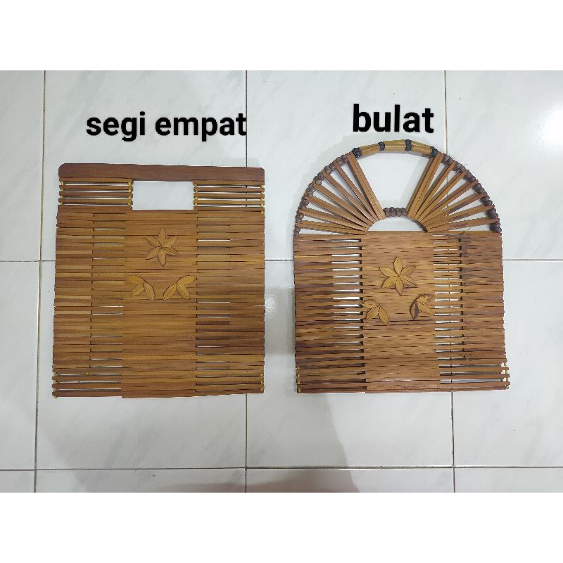 preloved tas bambu vintage bamboo handbag 1950's ladies bamboo bag tas jadul