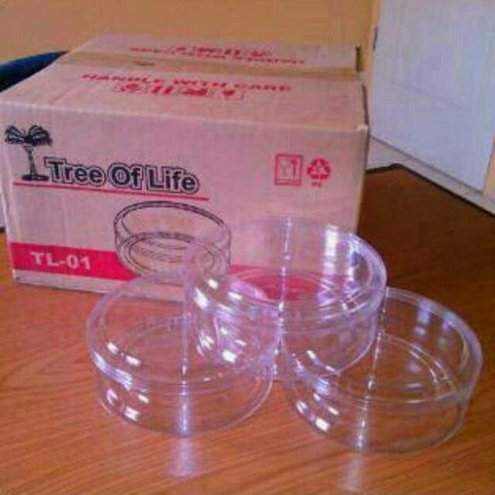 TERLARIS / Toples plastik mika kue kering 250 gr TL-01