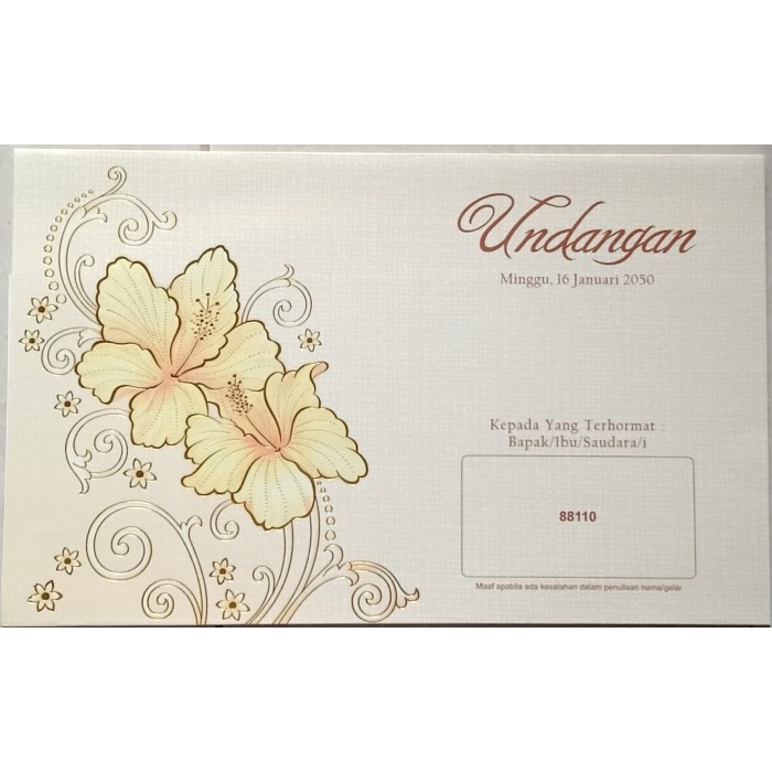 Blangko Undangan Pernikahan ERA BARU / ERBA 88110 COVER Harga Murah
