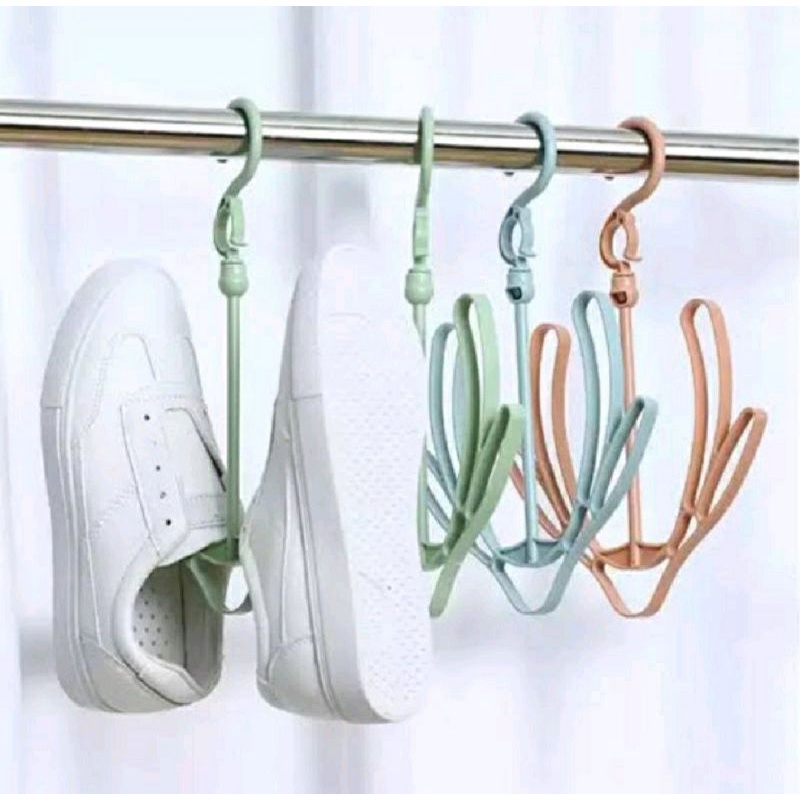 Hanger Sepatu Sandal Slop Gantungan Jemuran Kaos Kaki Tas Serbaguna