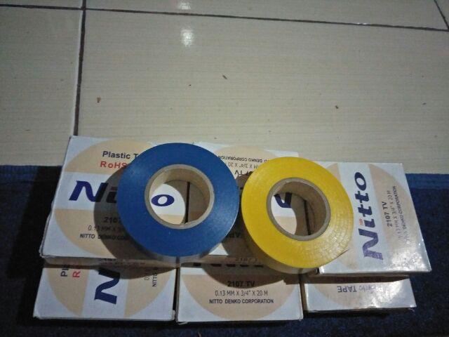 Isolasi Listrik Nitto Kuning / Yellow Electrical Tape 20 Meter Original Lakban Berkualitas Terbaik