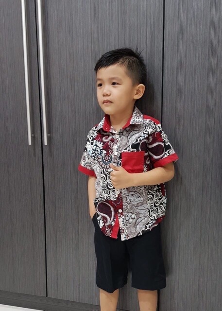 Dress / Kemeja Batik Anak Ab / Batik Anak Modern