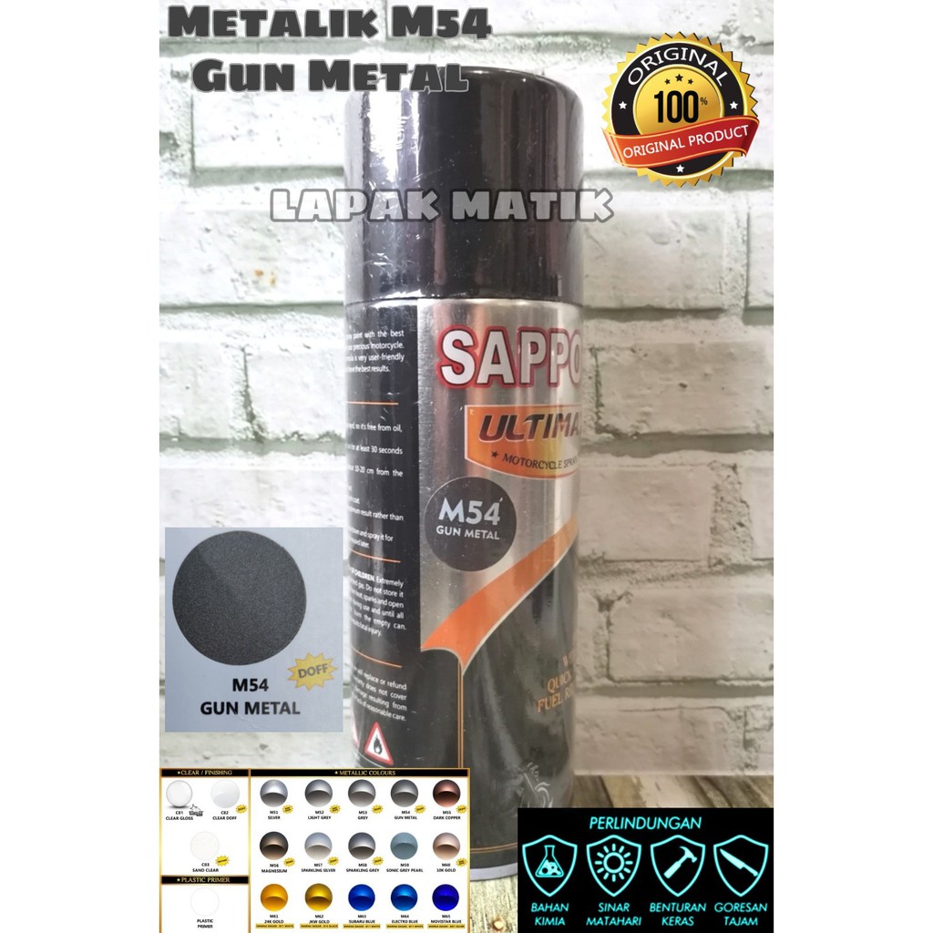 Paket Pilok Sapporo GUN METAL TEMBAGA COPPER MAGNESIUM M54 M55 M56 400ML