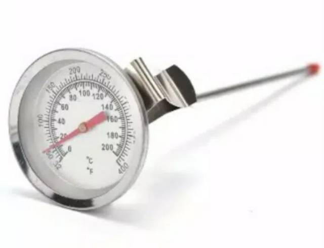 THERMOMETER MEKANIK  ALAT UKUR SUHU PANAS MINYAK GORENG KOPI SUSU MINUMAN MASAKAN