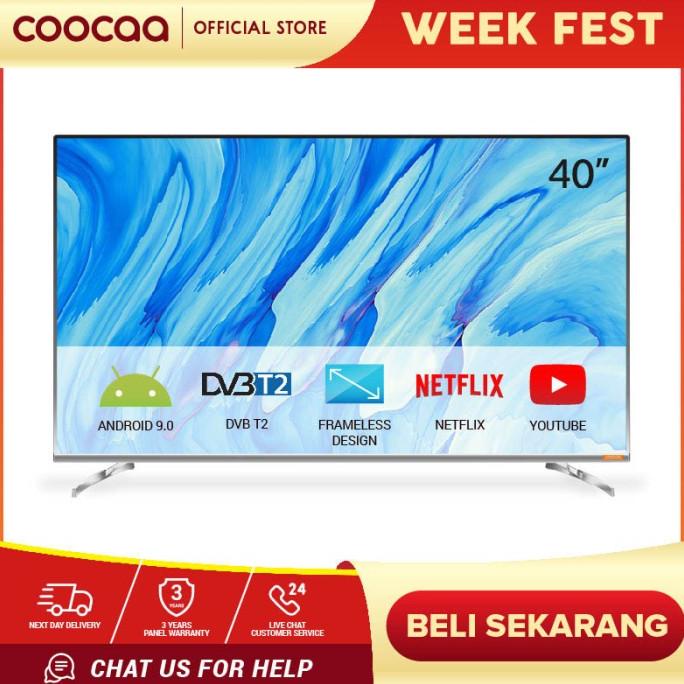 COOCAA 40 inch Android 9.0 Smart LED TV -Infinity View- FHD (40S6G)