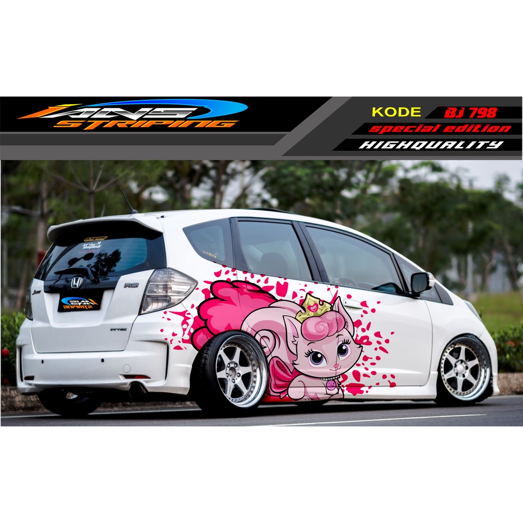 STIKER MOBIL HONDA BRIO / JAZZ RS / MOBILIO / AGYA / YARIS / ATOS / STICKER MOBIL