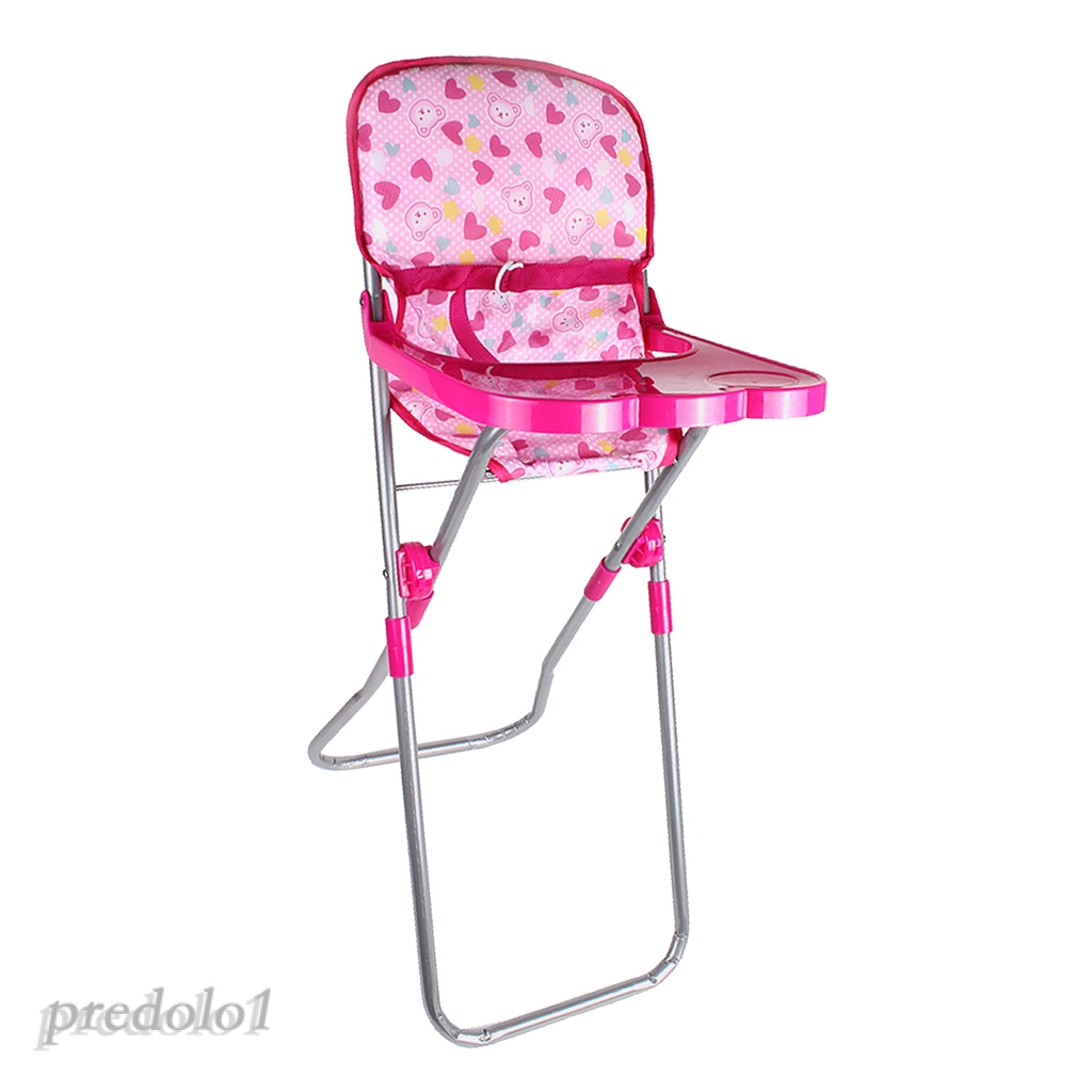 Nursery Room Furniture Decor - ABS Baby Doll High Chair Kid Pretend Play Toy