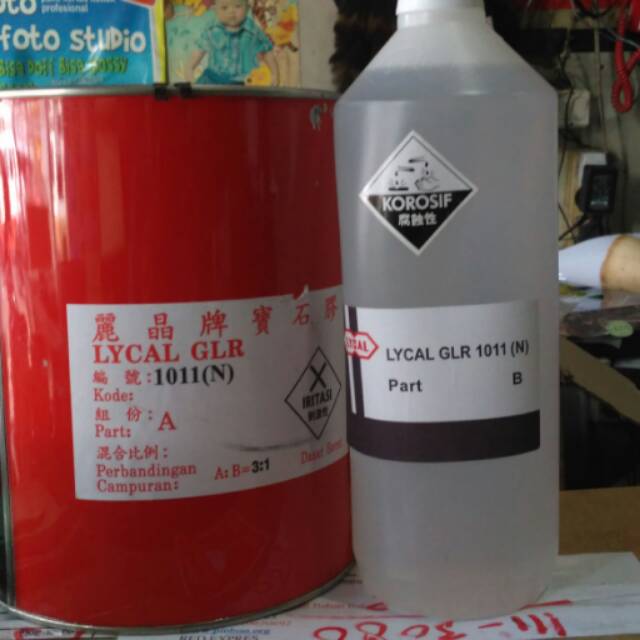 RESIN LYCAL KHUSUS PAPAN NAMA DADA NETTO 300GRAM KEMASAN KALENG