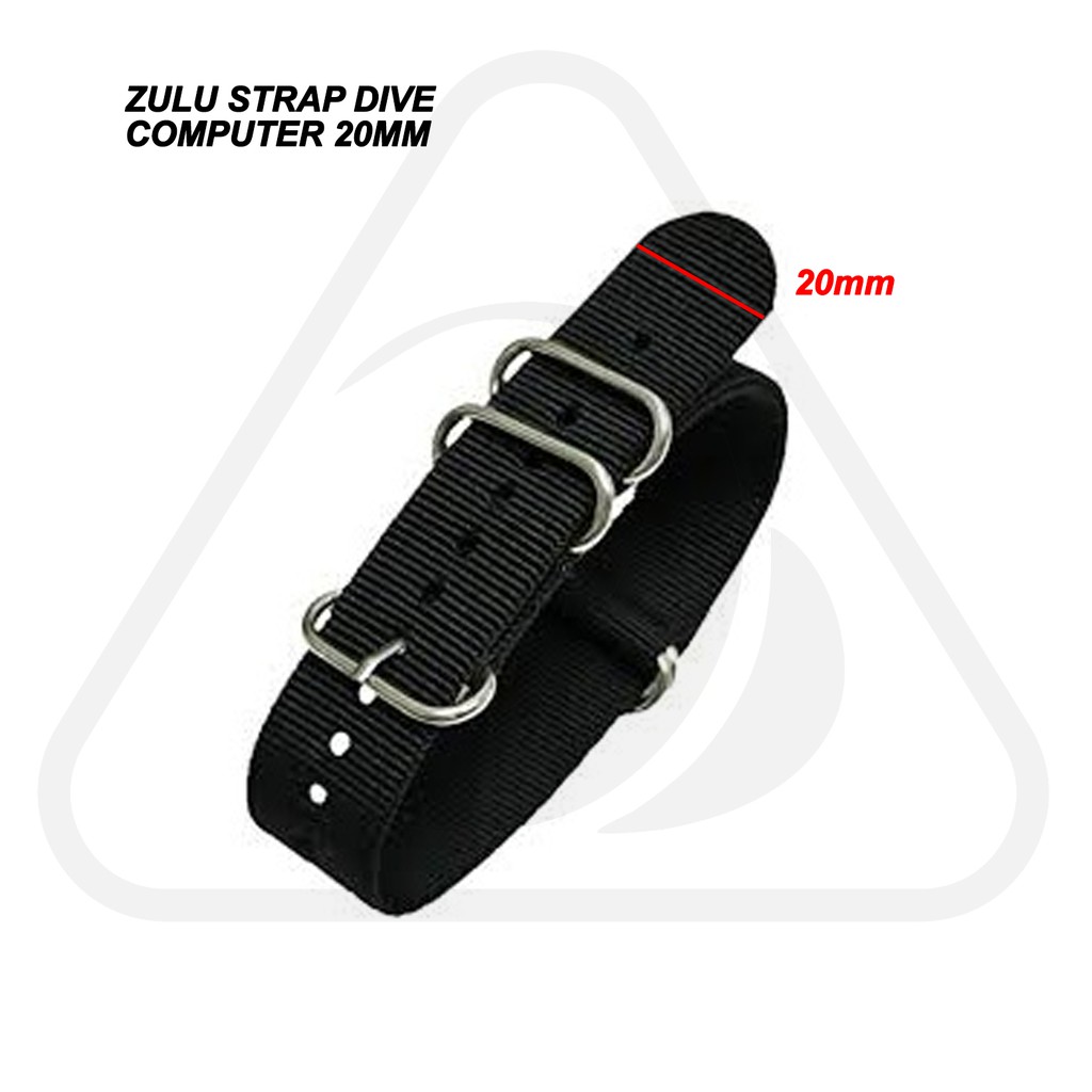 Strap Dive Computer Zulu Nylon Braided Tali Jam Tangan Selam Nilon 20mm Scubapro Chromis
