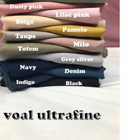 ☪ Kain Voal Ultrafine / Bahan voal ultrafine / voal tryspan ultrafine / voal premium ♡