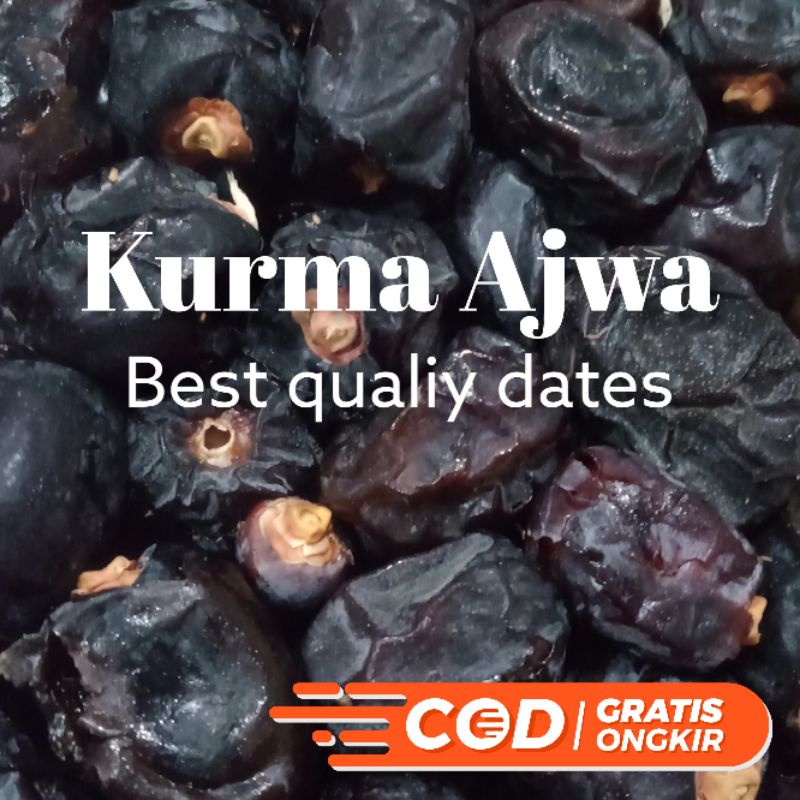 

Kurma Ajwa Kurma Ajwa aliyah madinah (naeem) makanan sehat best quality dates Kemasan 0,5kg